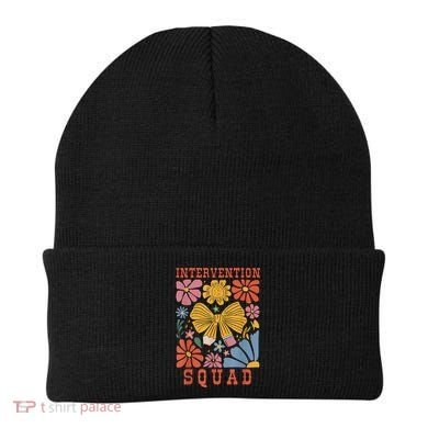 Boho Floral Coquette Intervention Squad Early Intervention Beanie