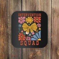 Boho Floral Coquette Intervention Squad Early Intervention Coaster thumb 0