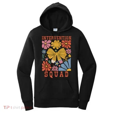 Boho Floral Coquette Intervention Squad Early Intervention Women's Hoodie