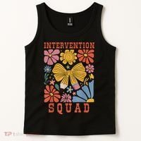 Boho Floral Coquette Intervention Squad Early Intervention Tank Top thumb 2