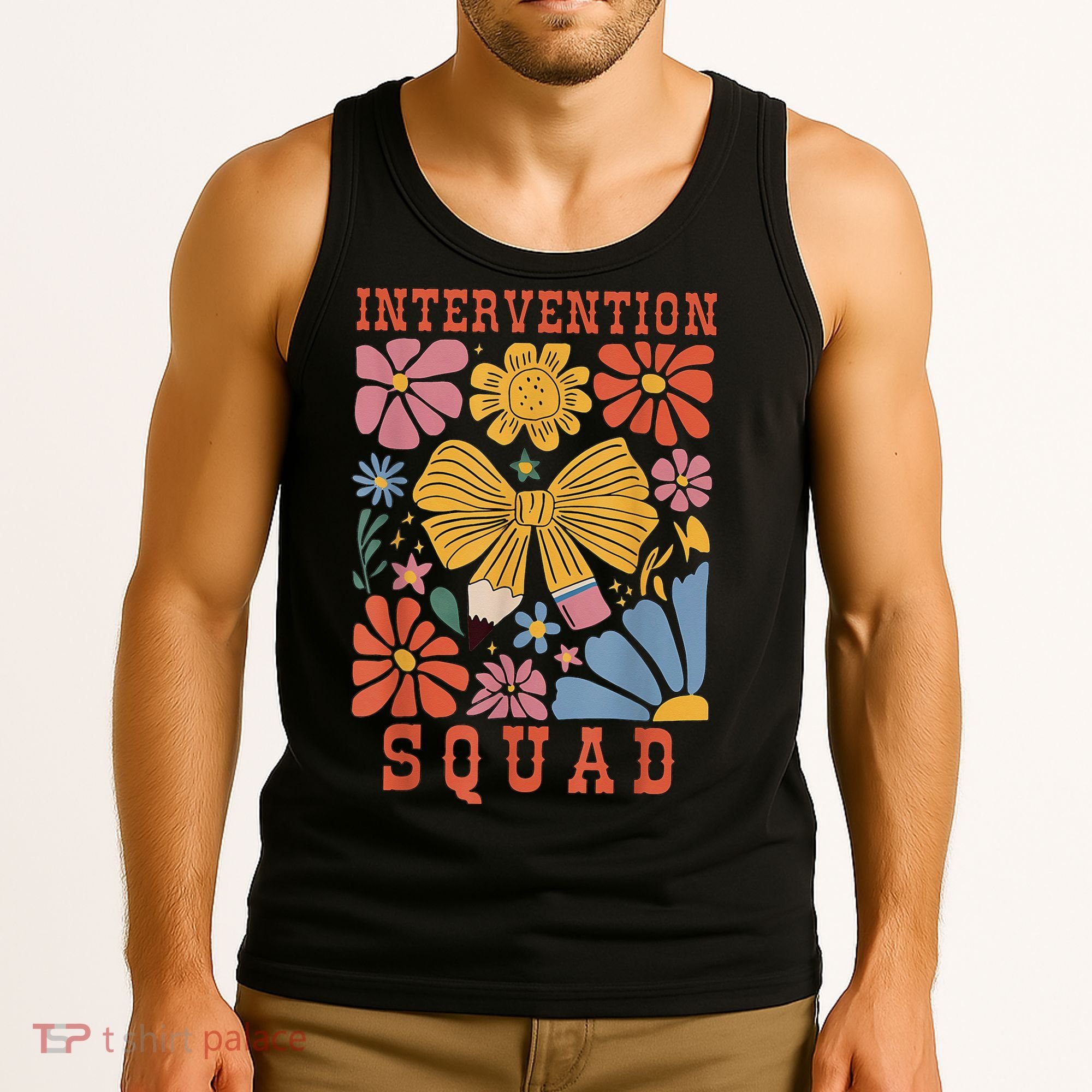 Boho Floral Coquette Intervention Squad Early Intervention Tank Top