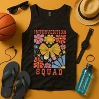 Boho Floral Coquette Intervention Squad Early Intervention Tank Top thumb 4