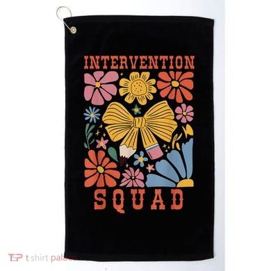 Boho Floral Coquette Intervention Squad Early Intervention Golf Towel