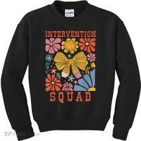 Boho Floral Coquette Intervention Squad Early Intervention Kids Sweatshirt thumb 0