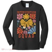 Boho Floral Coquette Intervention Squad Early Intervention Kids Long Sleeve Shirt thumb 0