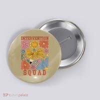 Boho Floral Coquette Intervention Squad Early Intervention Button thumb 0