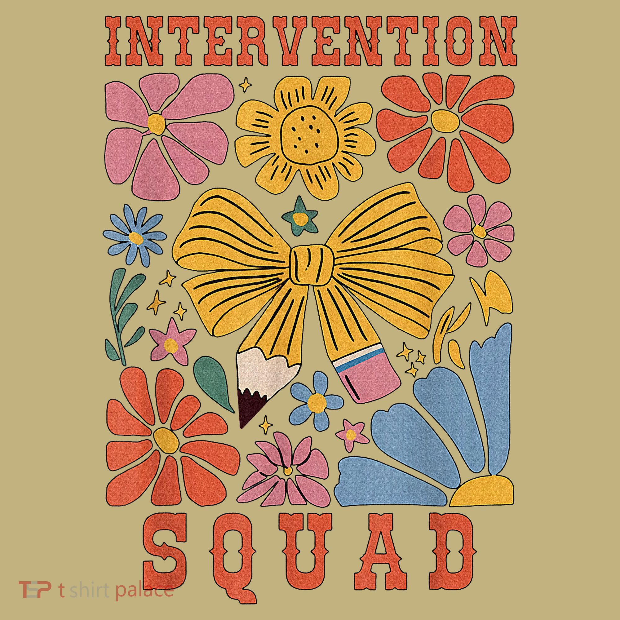 Boho Floral Coquette Intervention Squad Early Intervention Button