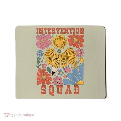 Boho Floral Coquette Intervention Squad Early Intervention Mousepad