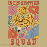 Boho Floral Coquette Intervention Squad Early Intervention Kids T-Shirt thumb 2