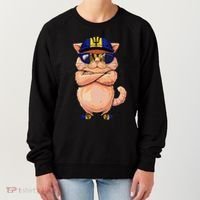 Barbadian Flag Cat Mom Souvenirs Products Kitten Barbados Women's Sweatshirt thumb 0