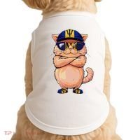 Barbadian Flag Cat Mom Souvenirs Products Kitten Barbados Doggie Tank thumb 0