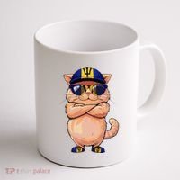 Barbadian Flag Cat Mom Souvenirs Products Kitten Barbados Coffee Mug thumb 1