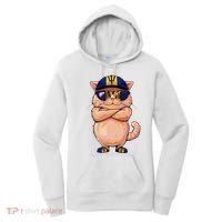 Barbadian Flag Cat Mom Souvenirs Products Kitten Barbados Women's Hoodie thumb 0