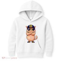 Barbadian Flag Cat Mom Souvenirs Products Kitten Barbados Kids Hoodie thumb 0