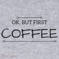 But First COFFEE Funny Coffee Sayings Ladies Heavyweight Boxy Pullover Hoodie thumb 2