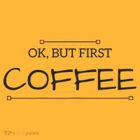 But First COFFEE Funny Coffee Sayings Sustainable Knit Beanie thumb 2