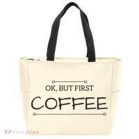 But First COFFEE Funny Coffee Sayings Tote Bag thumb 0