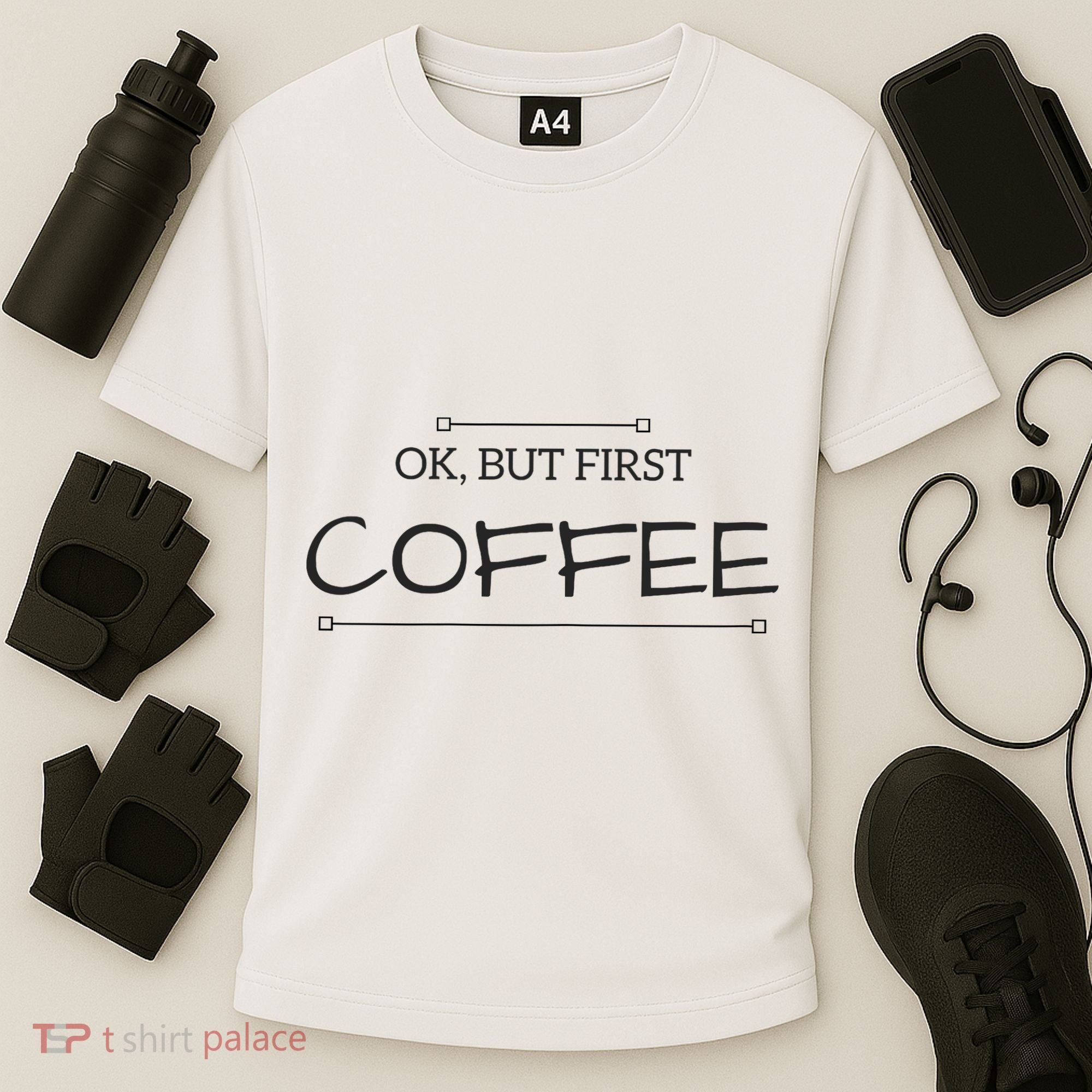 But First COFFEE Funny Coffee Sayings Cooling Performance Crew T-Shirt