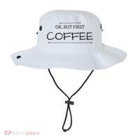 But First COFFEE Funny Coffee Sayings Bucket Hat thumb 0