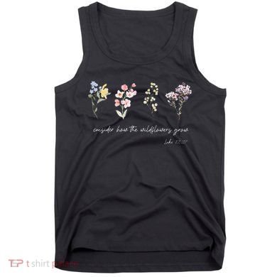 Boho Floral Consider How The Wildflowers Grow Motivational Tank Top