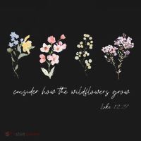Boho Floral Consider How The Wildflowers Grow Motivational Toddler T-Shirt thumb 4