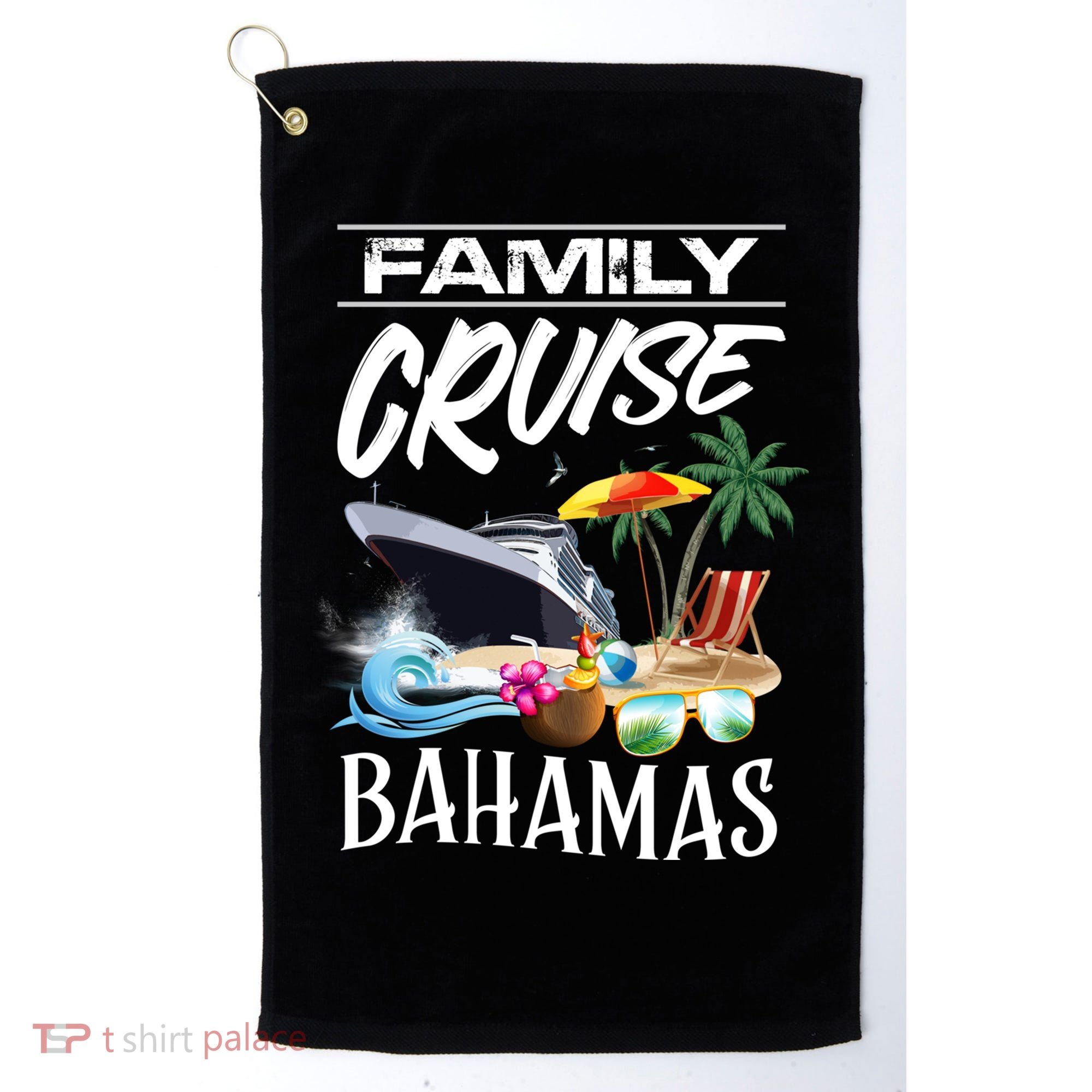 Bahamas Family Cruise Vacation Trip Cool Gift Golf Towel