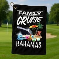 Bahamas Family Cruise Vacation Trip Cool Gift Golf Towel thumb 1