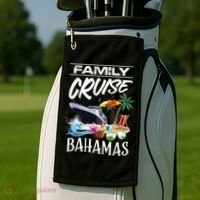 Bahamas Family Cruise Vacation Trip Cool Gift Golf Towel thumb 2