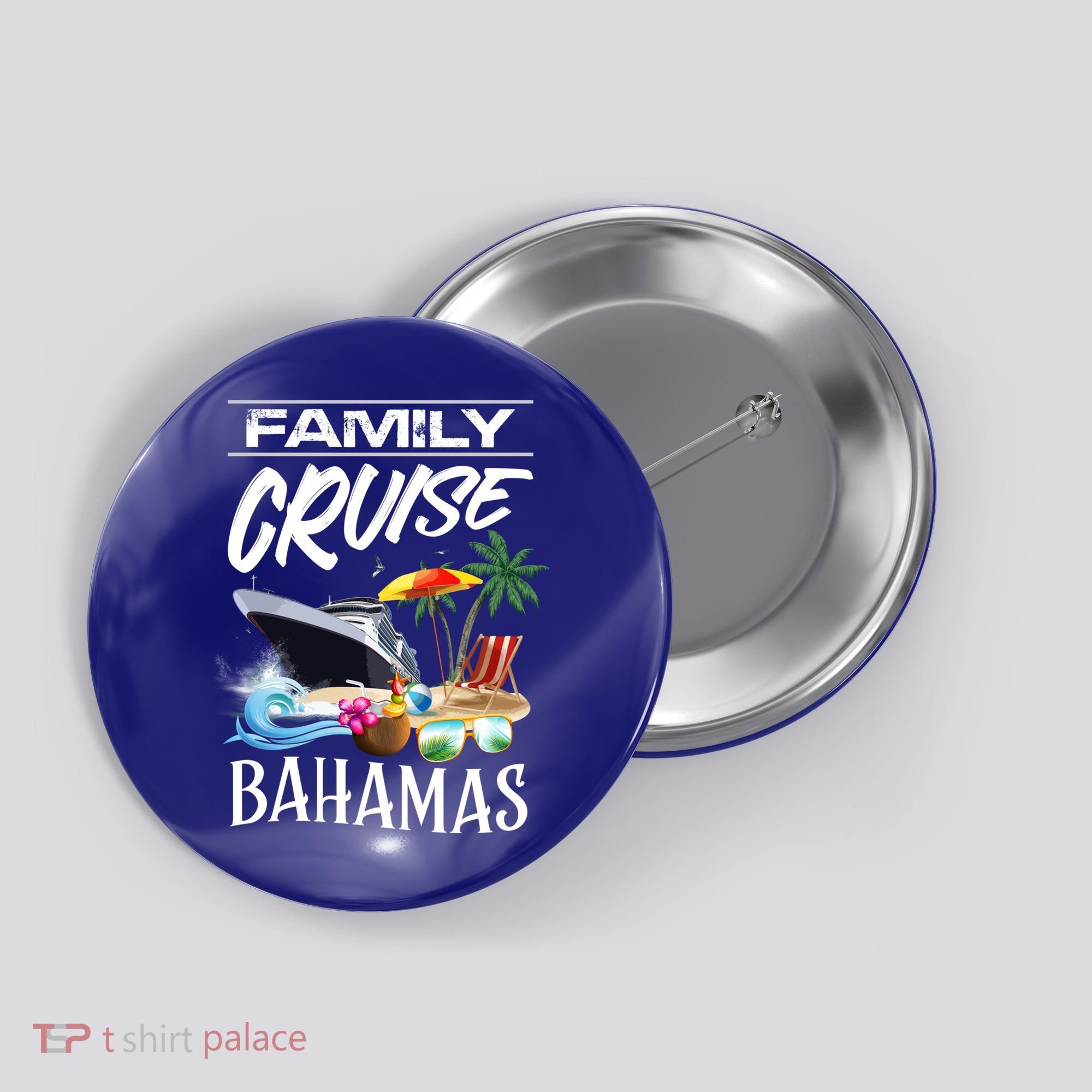 Bahamas Family Cruise Vacation Trip Cool Gift Button