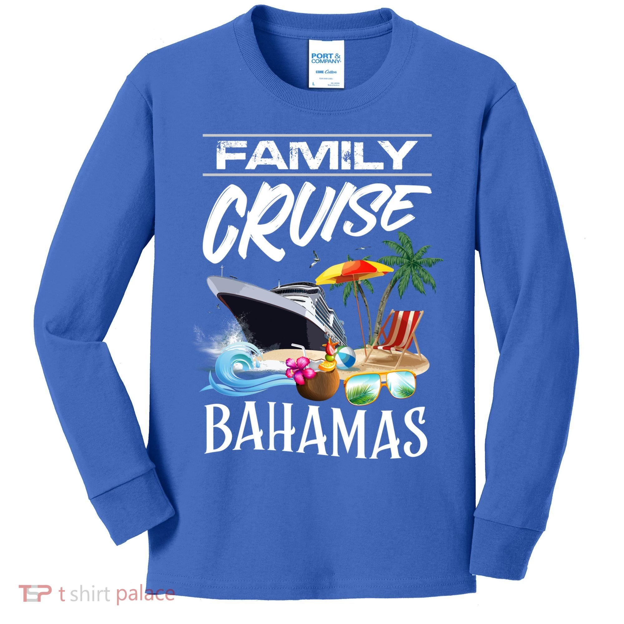 Bahamas Family Cruise Vacation Trip Cool Gift Kids Long Sleeve Shirt