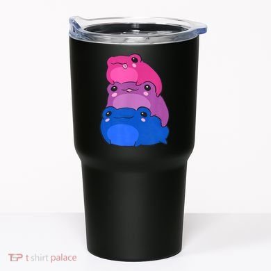 Bisexual Flag Color Frogs Subtle Bi Pride LGBTQ Aesthetic Tumbler