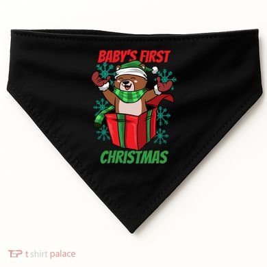 Baby's First Christmas USA-Made Doggie Bandana
