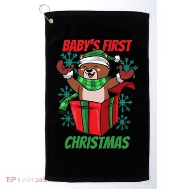 Baby's First Christmas Golf Towel