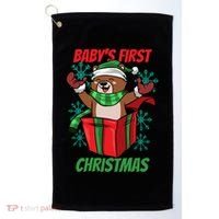 Baby's First Christmas Golf Towel thumb 0