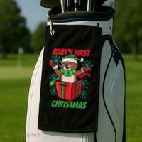 Baby's First Christmas Golf Towel thumb 2