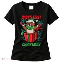 Baby's First Christmas Women's T-Shirt thumb 0