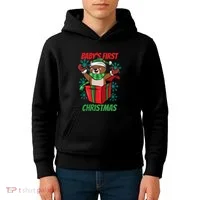 Baby's First Christmas Kids Hoodie thumb 4