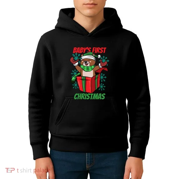 Baby's First Christmas Kids Hoodie