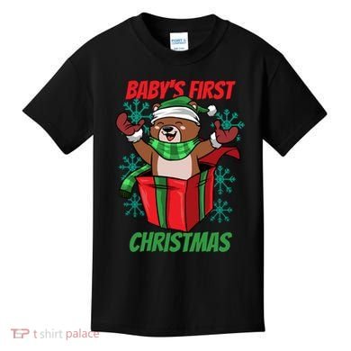 Baby's First Christmas Kids T-Shirt
