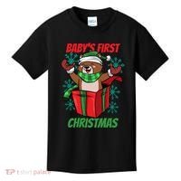 Baby's First Christmas Kids T-Shirt thumb 0