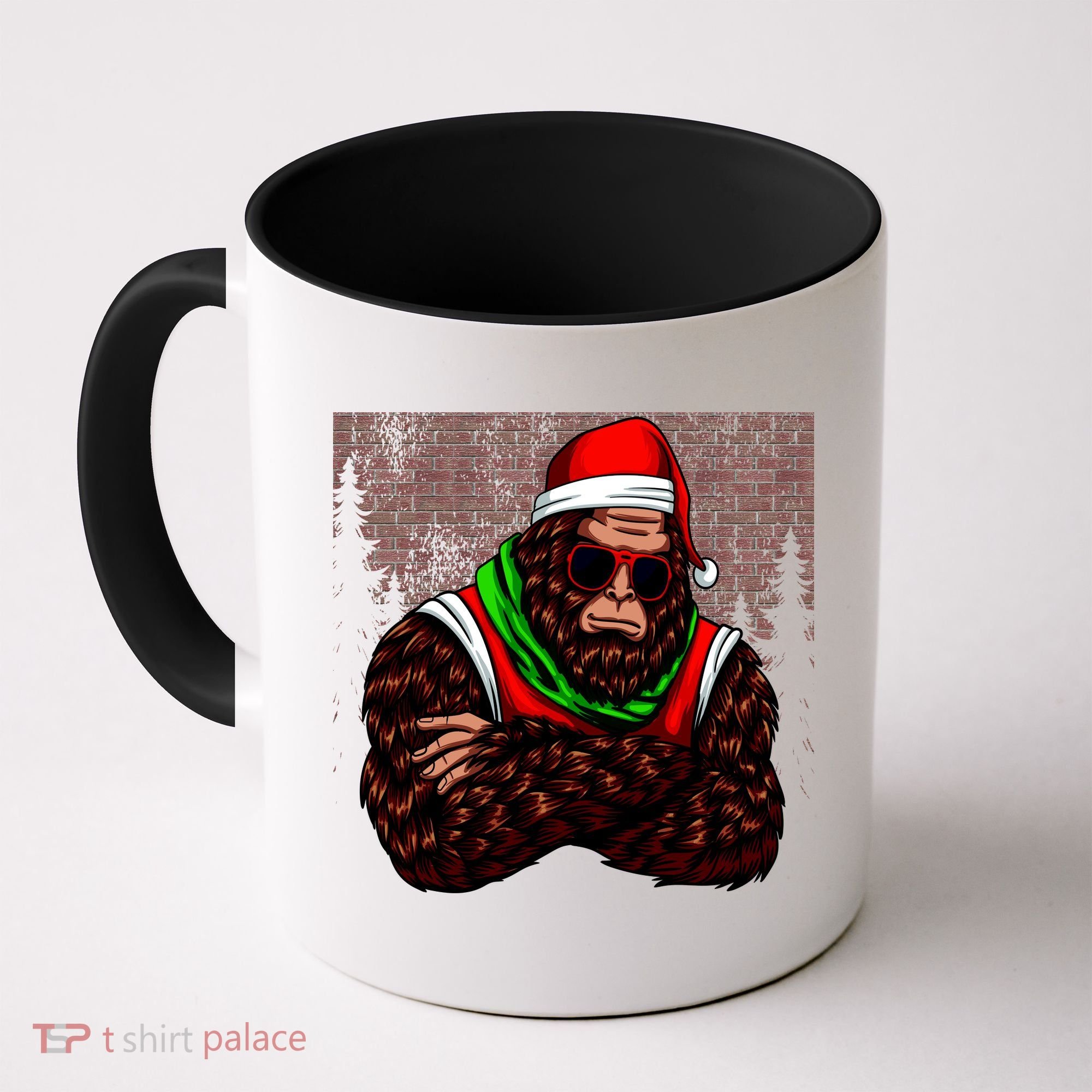 Bigfoot Funny Christmas Hipster Coffee Mug