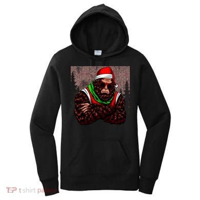 Bigfoot Funny Christmas Hipster Women's Hoodie