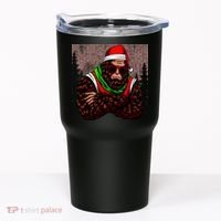 Bigfoot Funny Christmas Hipster Tumbler thumb 0