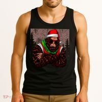 Bigfoot Funny Christmas Hipster Tank Top thumb 3