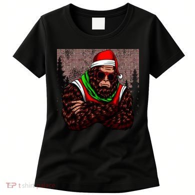 Bigfoot Funny Christmas Hipster Women's T-Shirt