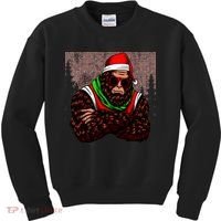 Bigfoot Funny Christmas Hipster Kids Sweatshirt thumb 0