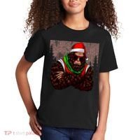 Bigfoot Funny Christmas Hipster Kids T-Shirt thumb 2
