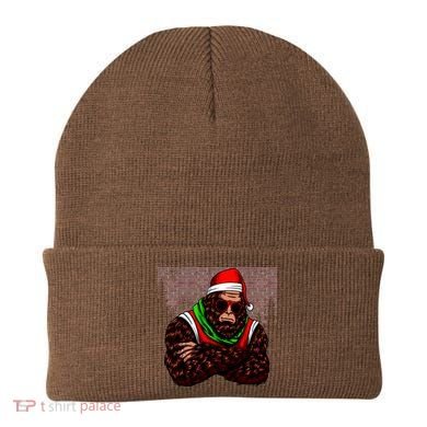 Bigfoot Funny Christmas Hipster Beanie