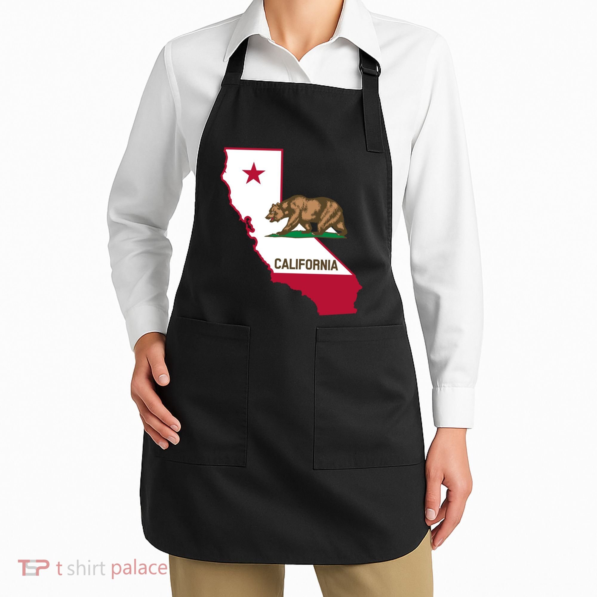 Bear Flag. California Republic State Flag Of California Apron