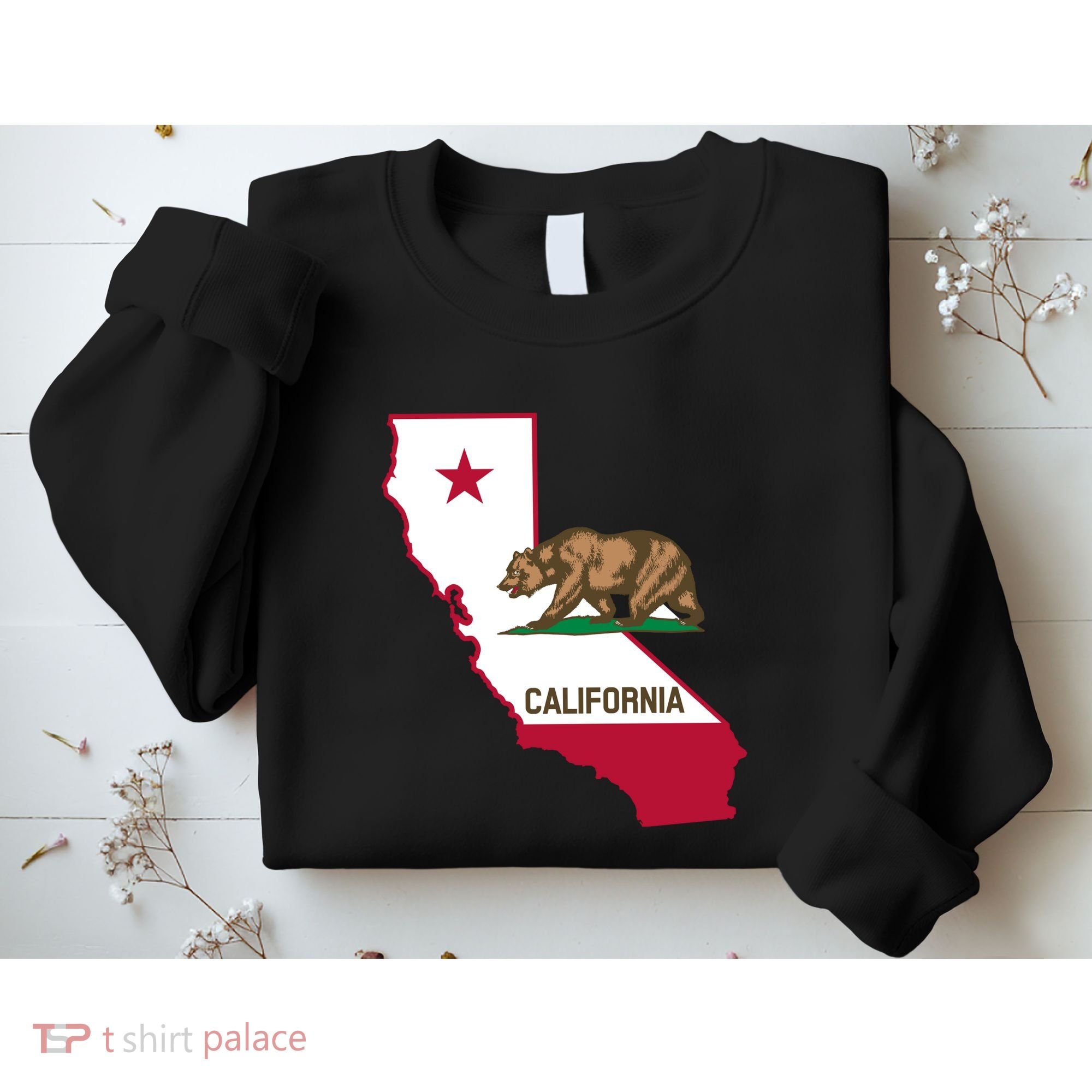 Bear Flag. California Republic State Flag Of California Sweatshirt